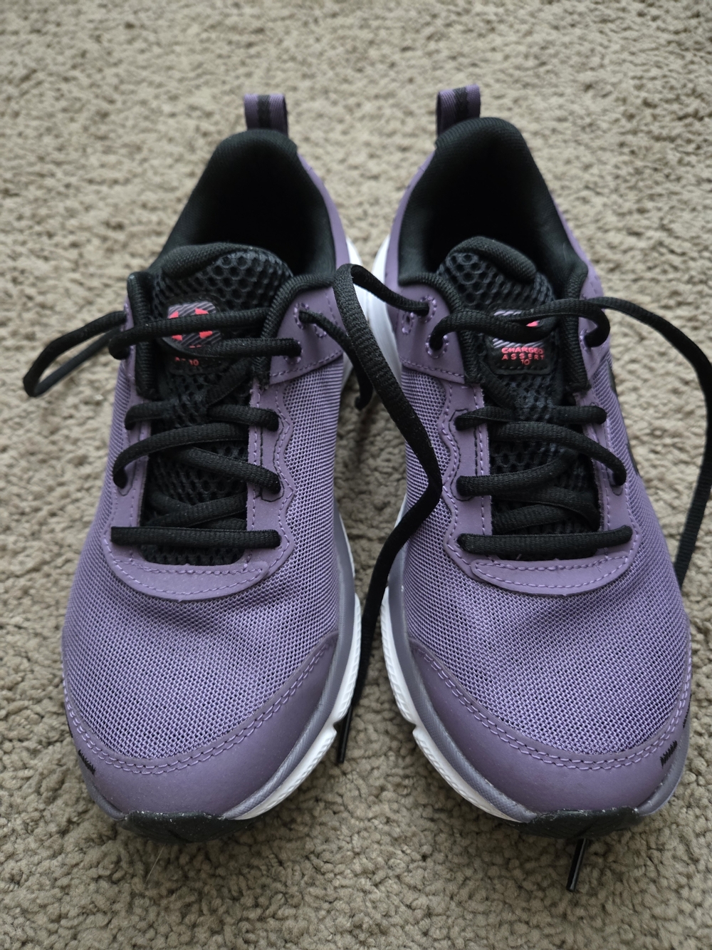 Under Armour Women's Purple Athletic Shoes with Black Accents